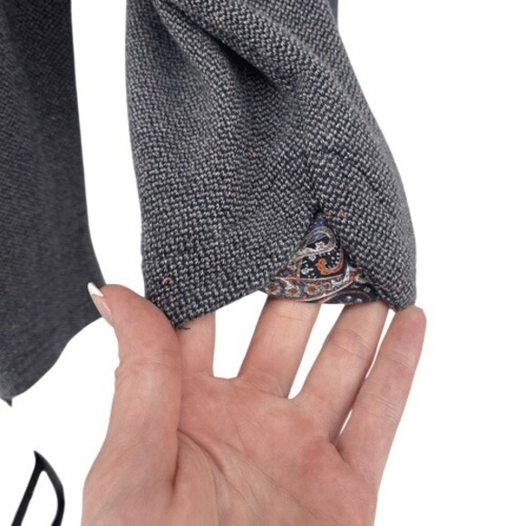 Robert Graham‎ Delage Navy Quarter Zip Pullover Speckled Knit Size S - Picture 6 of 9